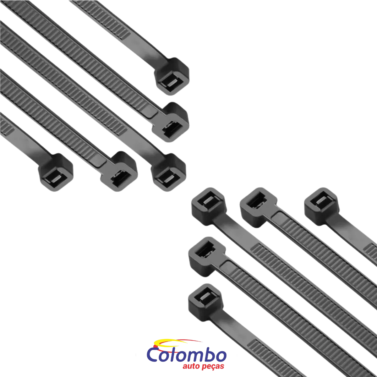 KIT 10 UN. CINTA PLASTICA 280MMX4.7MM PRETA