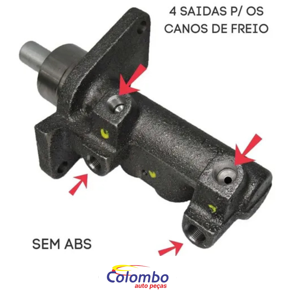 CILINDRO MESTRE FREIO RENAULT LOGAN/SANDERO S/ABS