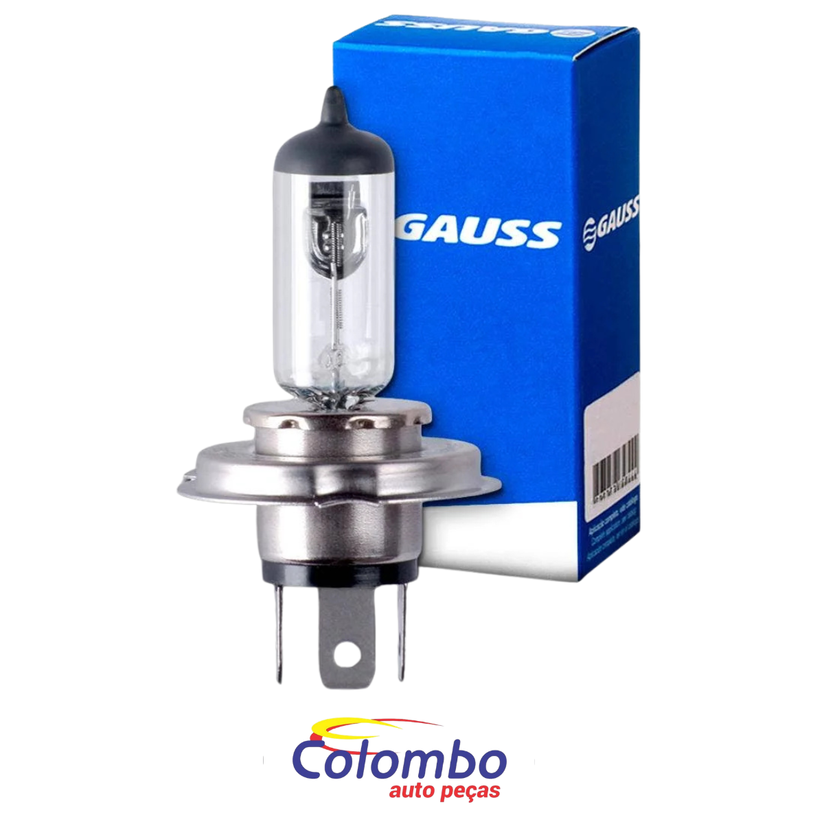 LAMPADA P/FAROL H4 12V GAUSS