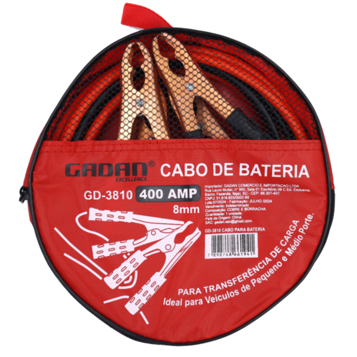 CABO P/PONTE CHUPETA BATERIA 400 AMPERES